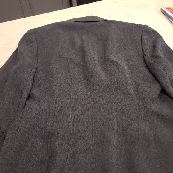 Ann Taylor Petites Business Blazer Jacket Shoulder Pads, Gray, 6P - Picture 14 of 16
